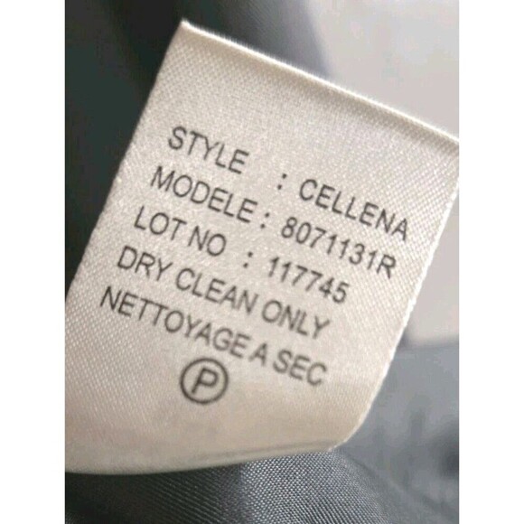 Theory Pea Coat Women's Medium Gray Wool Blend Double Breast Belted Lined - Picture 9 of 9